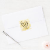 Teenslippers Olijf Sticker (Envelop)