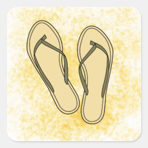 teenslippers Olive Sticker
