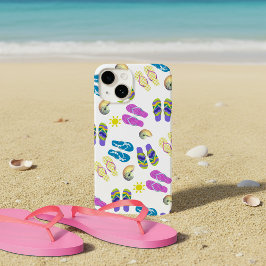 Teenslippers op het strand Case-Mate iPhone 14 hoesje