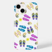Teenslippers op het strand Case-Mate iPhone case (Achterkant)