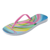 teenslippers op het strand - Kleurenpasta's, abstr (Schuin)