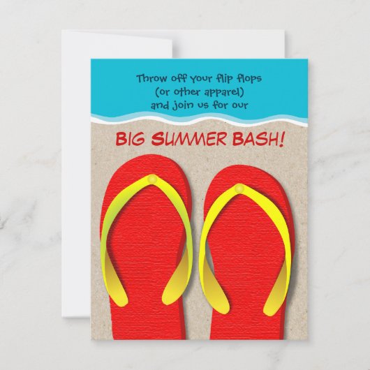 teenslippers op uitnodiging van de Beach Summer (Voorkant)
