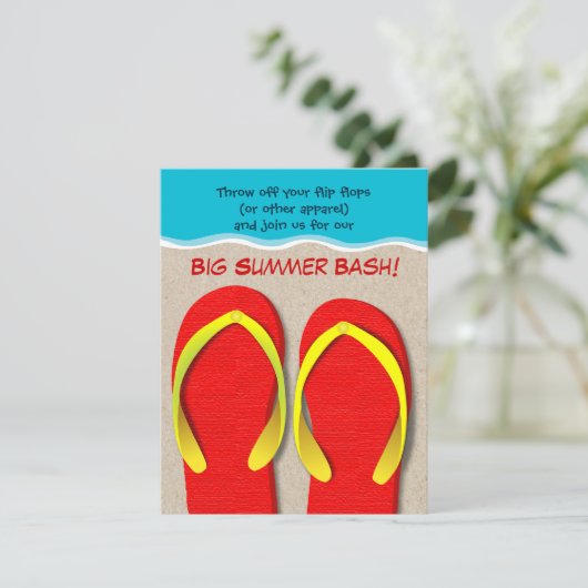 teenslippers op uitnodiging van de Beach Summer (Staand voorkant)