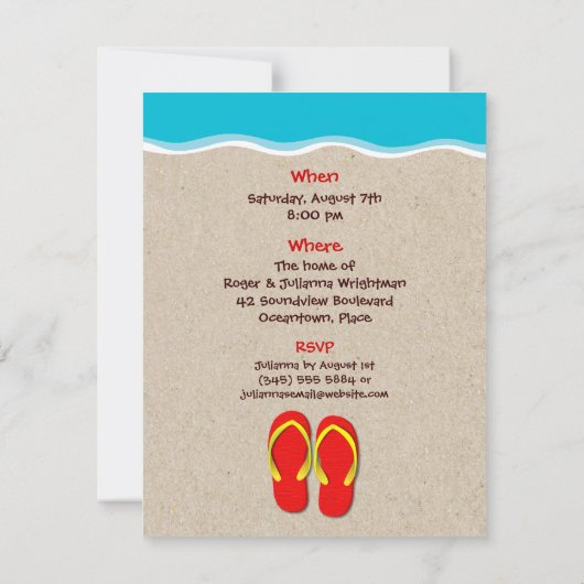 teenslippers op uitnodiging van de Beach Summer (Achterkant)