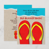 teenslippers op uitnodiging van de Beach Summer (Voorkant / Achterkant)