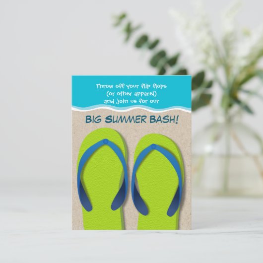 teenslippers op uitnodiging van de Beach Summer (Staand voorkant)