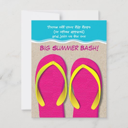 teenslippers op uitnodiging van de Beach Summer (Voorkant)