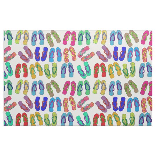 teenslippers op wit stof (Yard (91,4 cm))