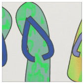 teenslippers op wit stof (Close Up)