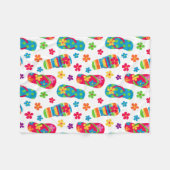 teenslippers patroon fleece deken (Voorkant (Horizontaal))