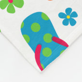 teenslippers patroon fleece deken (Hoek)