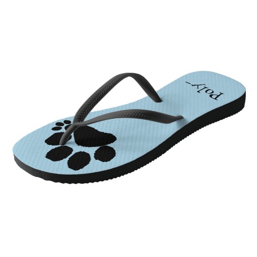 Teenslippers - Polydactyl Paw Prints (Schuin)
