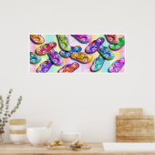 Teenslippers Pop KunstPosters, Prints (Keuken)