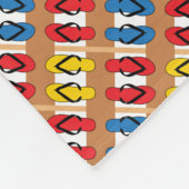 Teenslippers Primaire kleurenstrips Fleece Deken (Hoek)