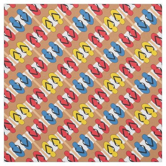 Teenslippers Primaire kleurenstrips Stof (Swatch)