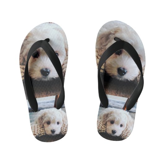Teenslippers Puppy Design (Voetbed)