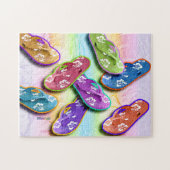 teenslippers Puzzle Legpuzzel (Horizontaal)