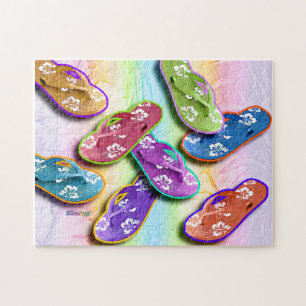 teenslippers Puzzle Legpuzzel