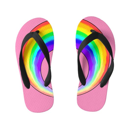 teenslippers _ Rainbow Girl (Voetbed)