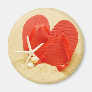 teenslippers Ronde magneet
