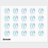 Teenslippers Ronde Sticker (Vel)
