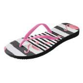 Teenslippers, Roze Flamingo Teenslippers (Schuin)