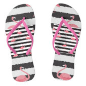 Teenslippers, Roze Flamingo Teenslippers (Voetbed)