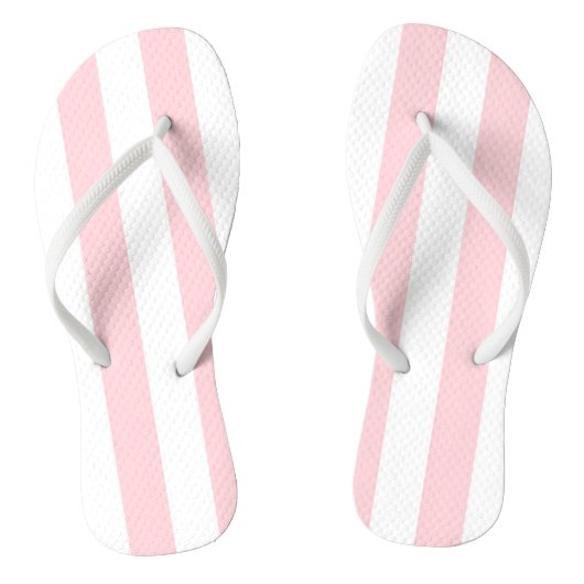Teenslippers Roze & Witte Streep (Voetbed)
