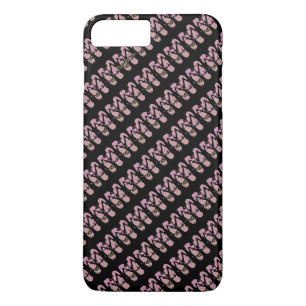 Teenslippers Roze zwarte vrouwen iPhone 8/7 Plus Hoesje