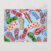 Teenslippers Sandalen Briefkaart (Voorkant)