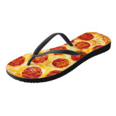 teenslippers sandalen pepperoni pizza (Schuin)