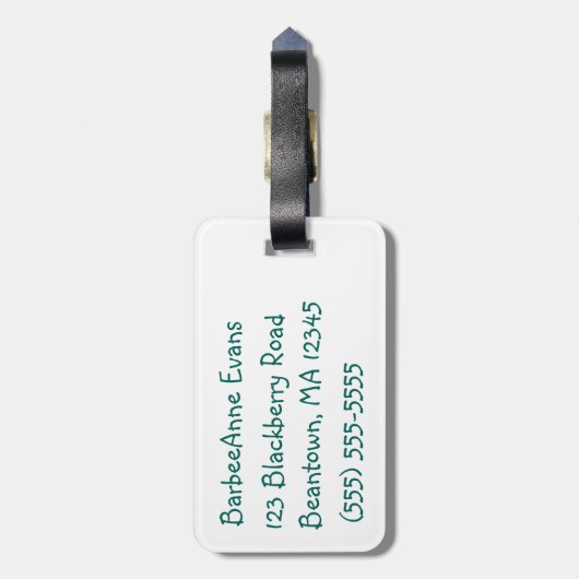 teenslippers Six Pack Bagagelabel (Achterkant verticaal)