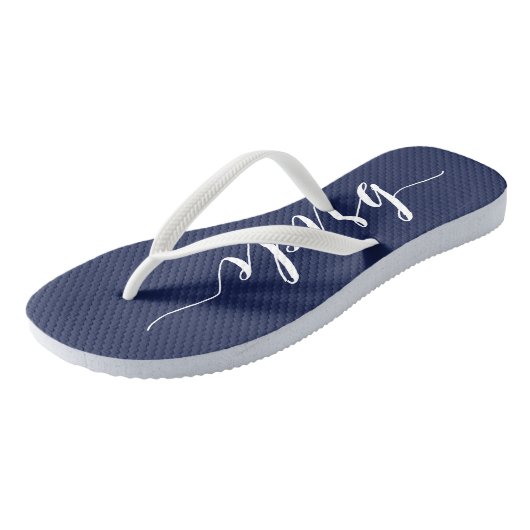 Teenslippers Slim van de bruine marineverbinder (Schuin)