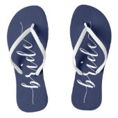 Teenslippers Slim van de bruine marineverbinder (Voetbed)