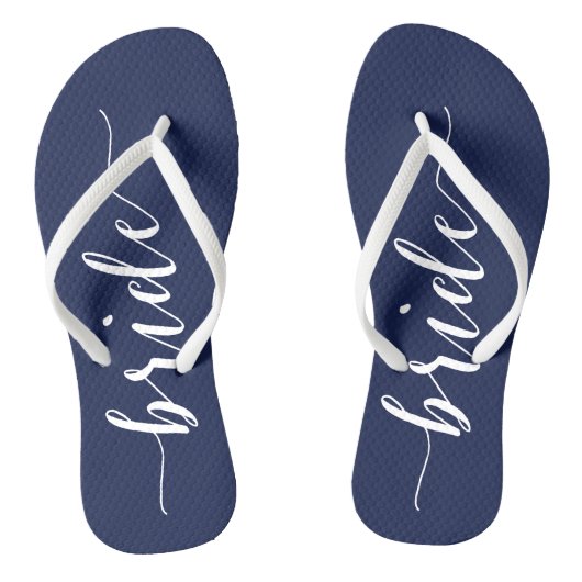 Teenslippers Slim van de bruine marineverbinder (Voetbed)