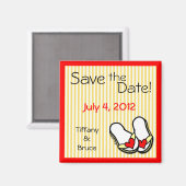 Teenslippers sparen de Magneten van de Datum (Voorkant / Achterkant)