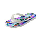 Teenslippers Sportbalpatroon (Schuin)