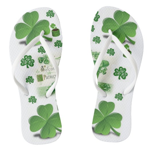 Teenslippers St. Patrick's Day (Voetbed)