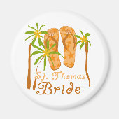 Teenslippers St. Thomas Bride Magneet (Voorkant)