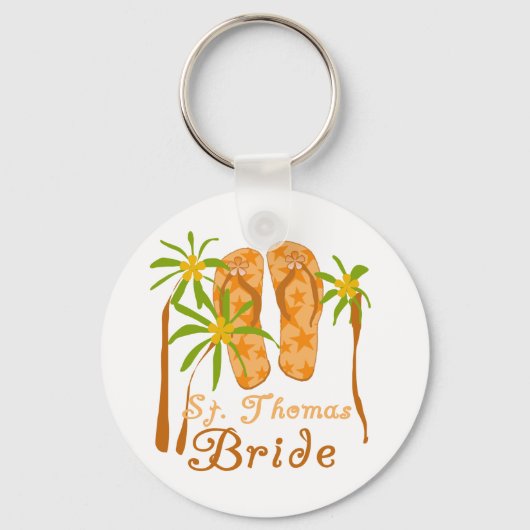 Teenslippers St. Thomas Bride Sleutelhanger (Voorkant)