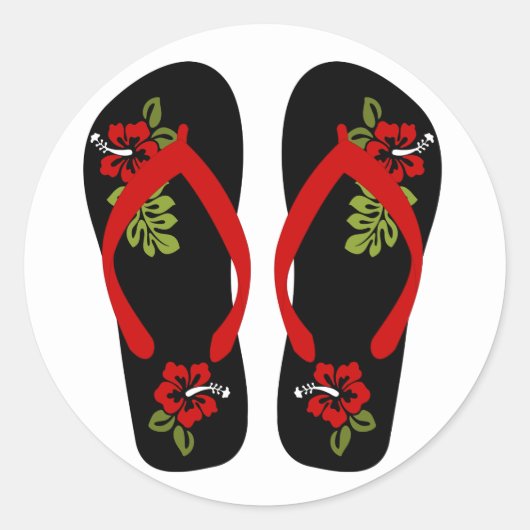 Teenslippers Stickers (Voorkant)