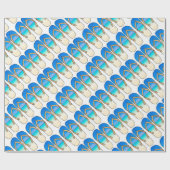 teenslippers - strand cadeaupapier (Vlak)