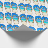 teenslippers - strand cadeaupapier (Hoek)