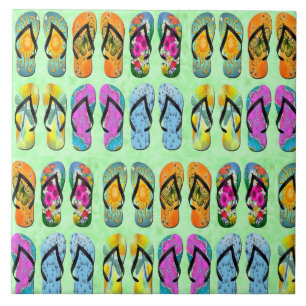 Teenslippers Tegeltje