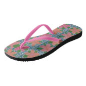 Teenslippers Tropisch ventilatorpatroon (Schuin)