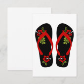 teenslippers Uitnodigingen (Voorkant / Achterkant)