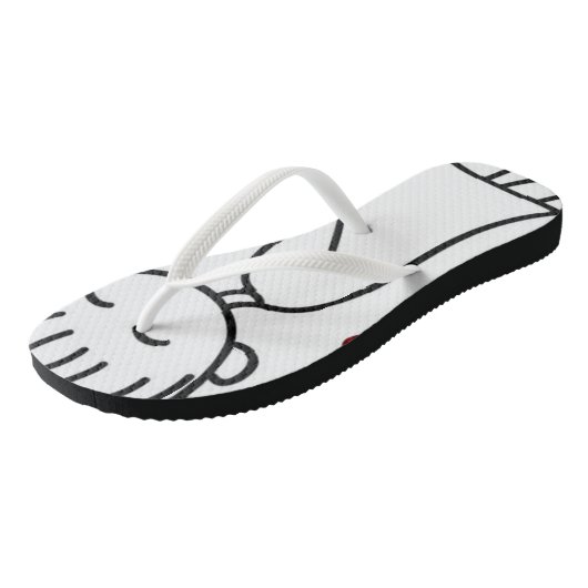 Teenslippers Valentijnsdag (Schuin)