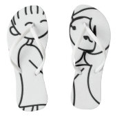 Teenslippers Valentijnsdag (Voetbed)