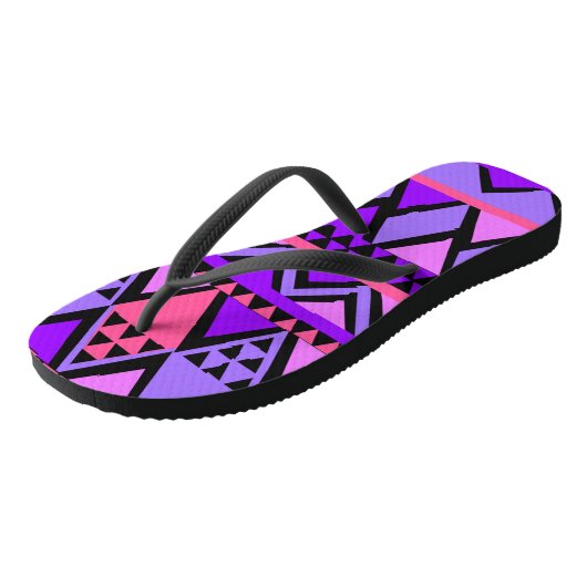 Teenslippers van Afrikaanse kleuren (Schuin)