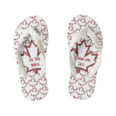Teenslippers van Canadese aple Leaf Children's (Voetbed)